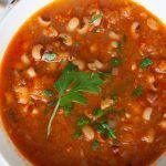 Alubia Carilla con calabaza y tomate