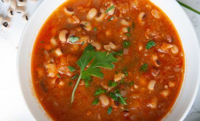 Alubia Carilla con calabaza y tomate
