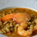 alubia verdina con bogavante