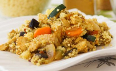 Cous cous con verduras y pollo
