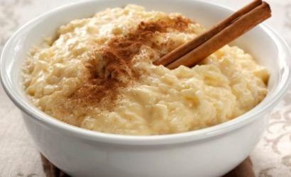 Risotto de arroz con leche dulce